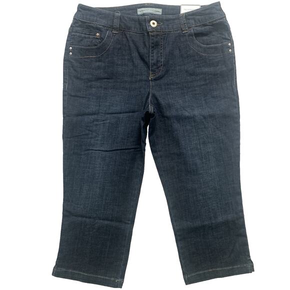 Chico's Denim - CHICO’S Platinum Denim Back Seam Crop 1.5 Azure Wash Ultimate Fit Jeans NWT $75